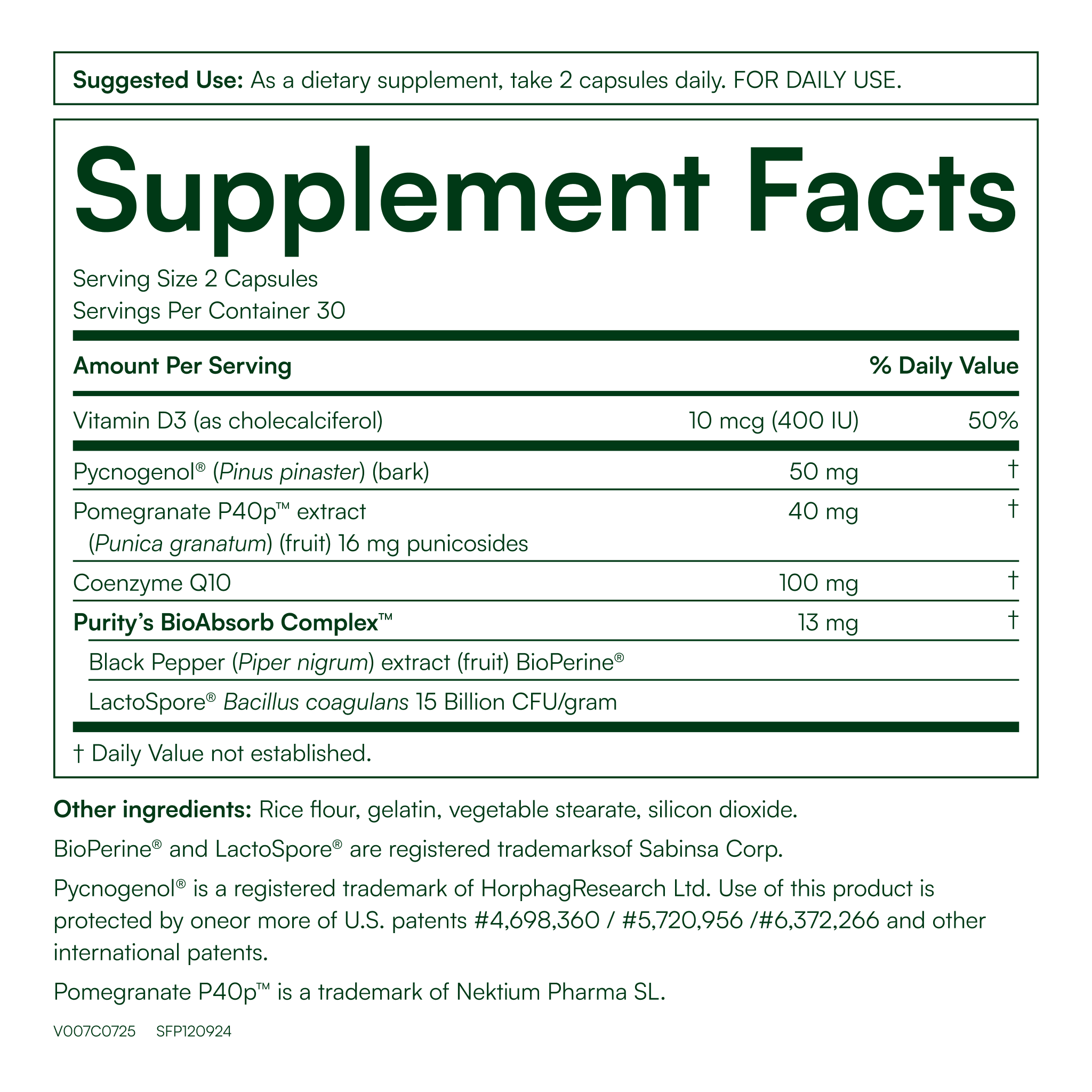 Pycnogenol® CoQ10 Formula