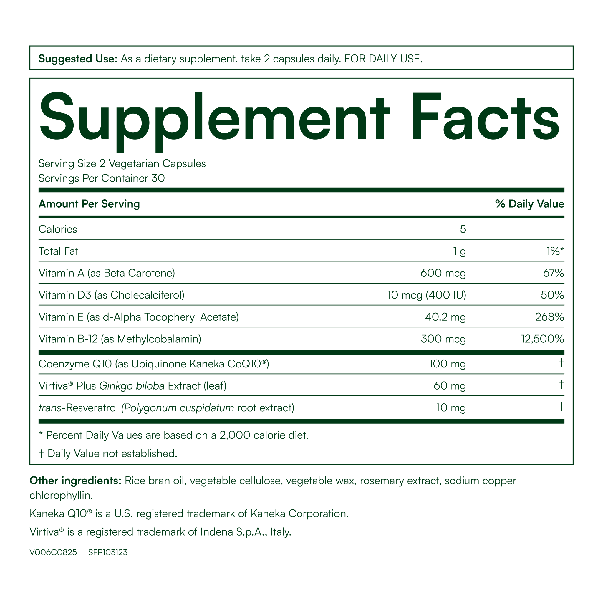 CoQ10 Daily™ with Ginkgo & Resveratrol