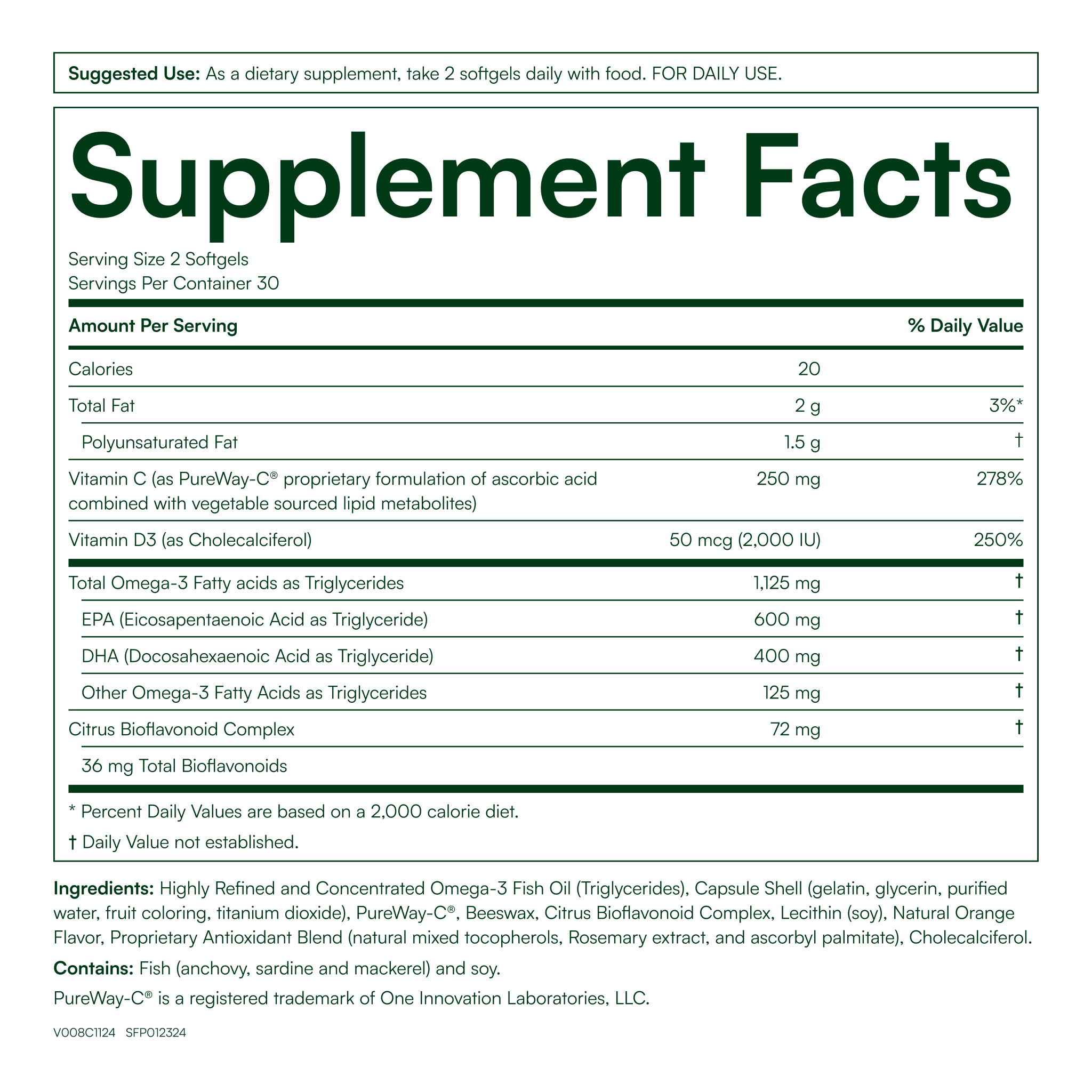 Omega-3 with Vitamin C & D
