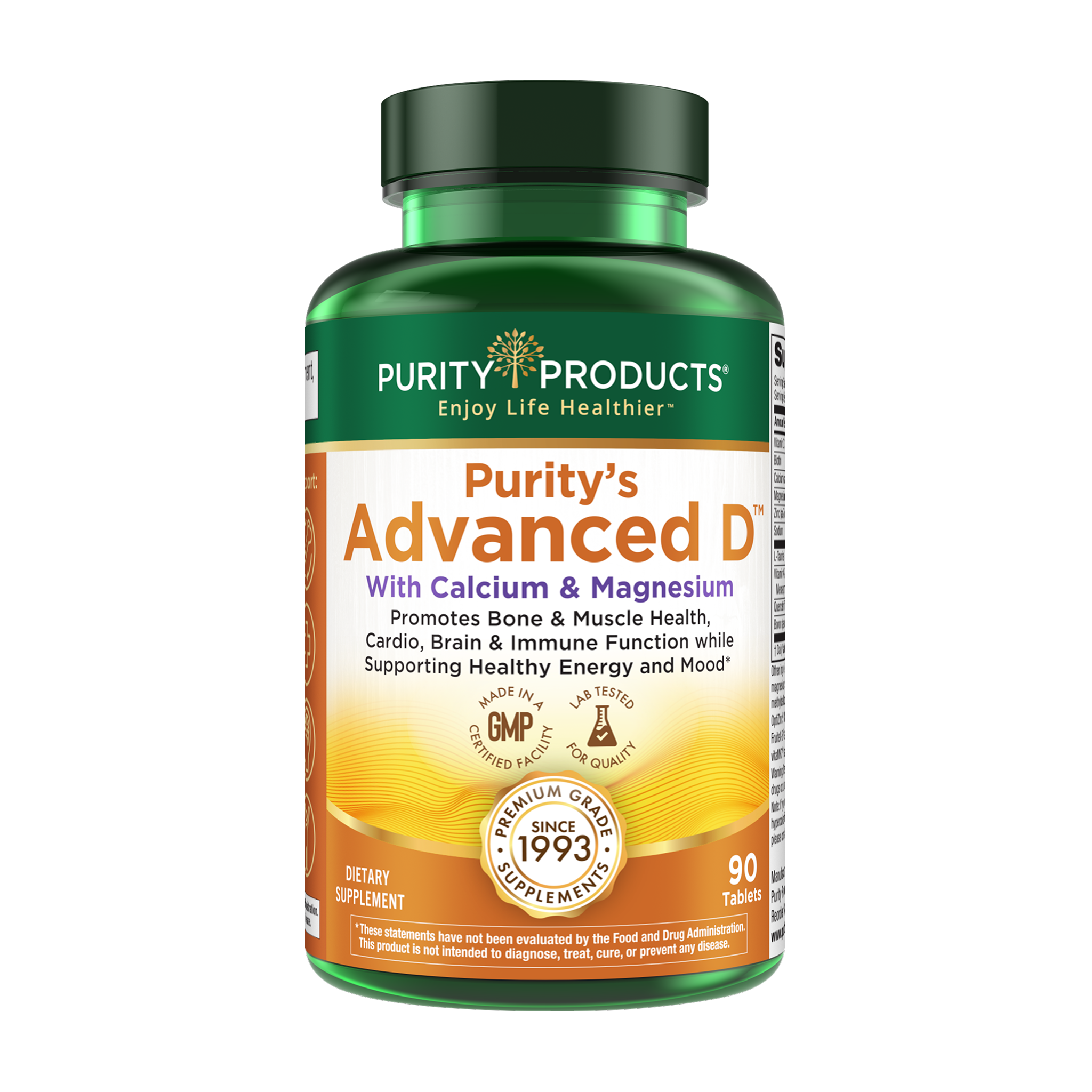 Purity's Advanced D™ with Calcium & Magnesium