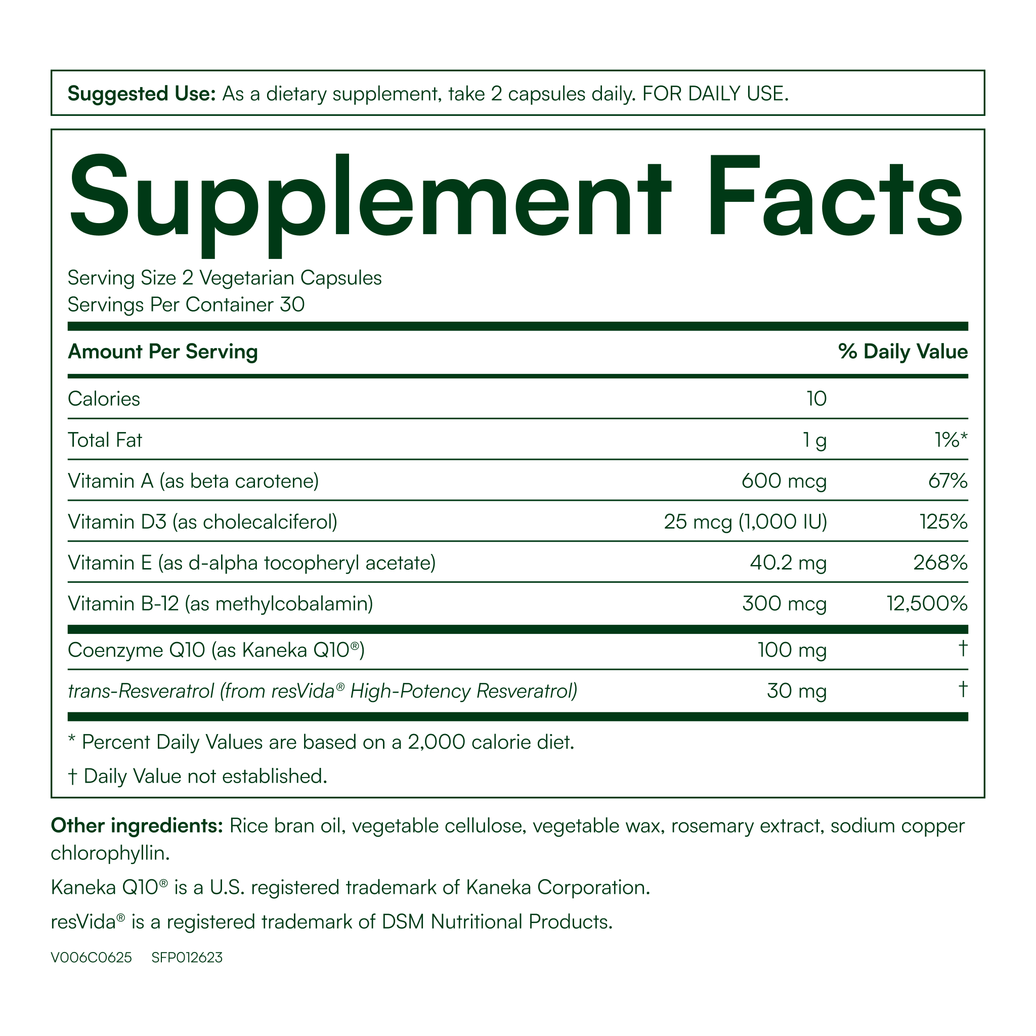 CoQ10 Daily™ with Resveratrol