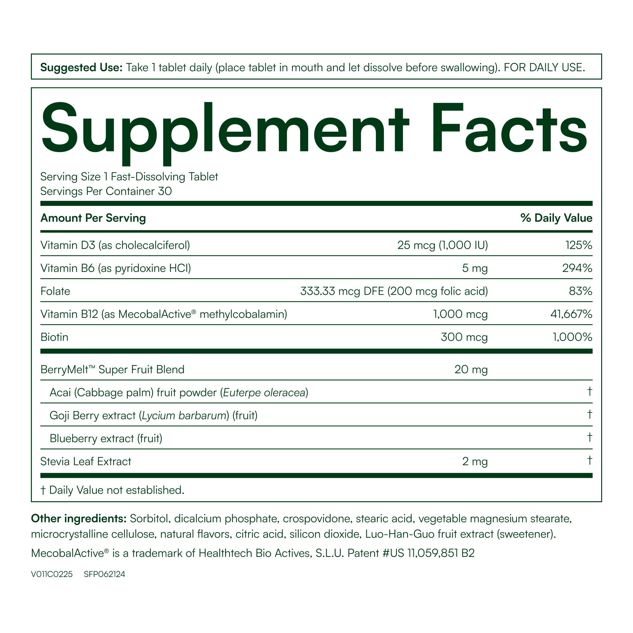 B12 Energy Berry Lemonade Melt