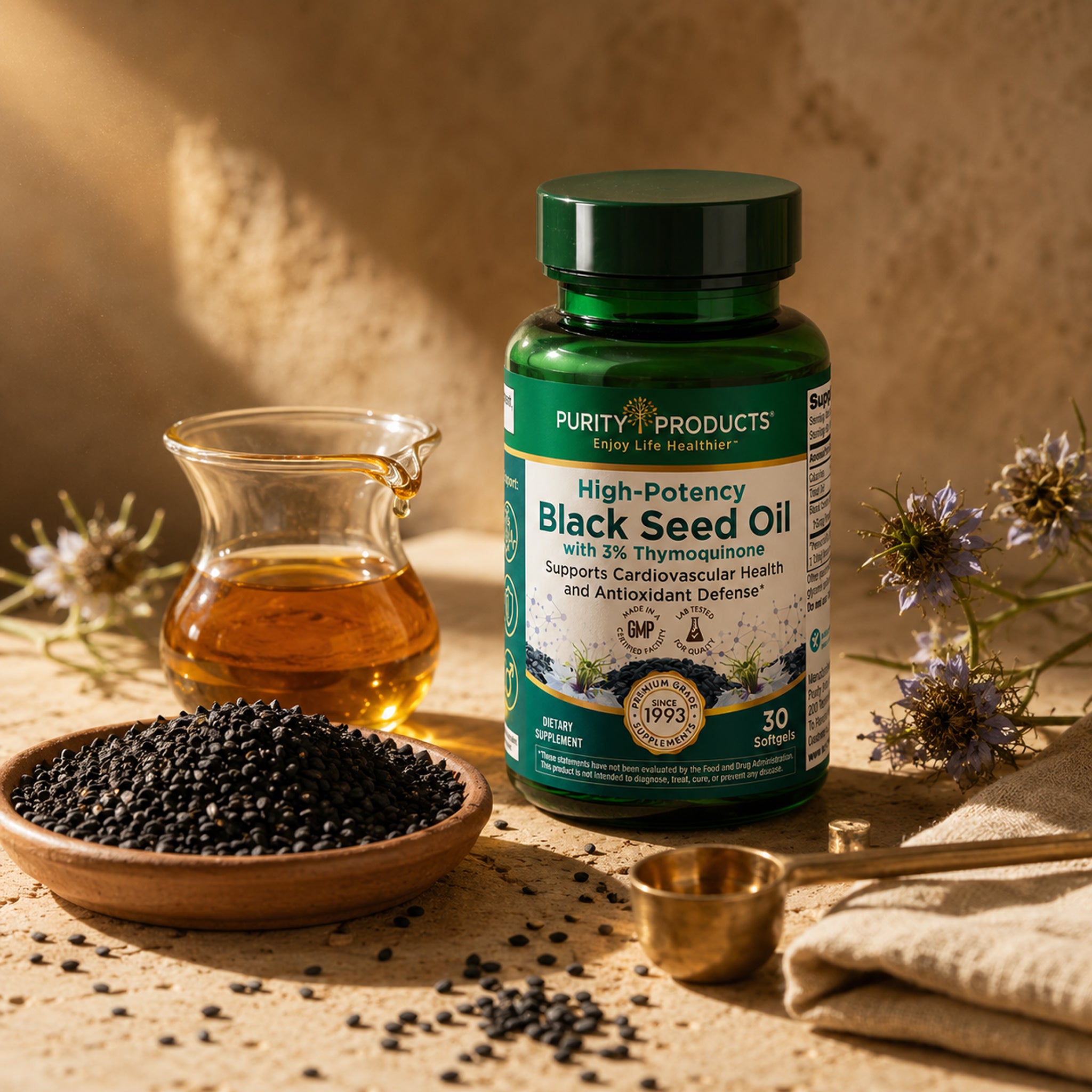 Aceite de semilla negra de alta potencia