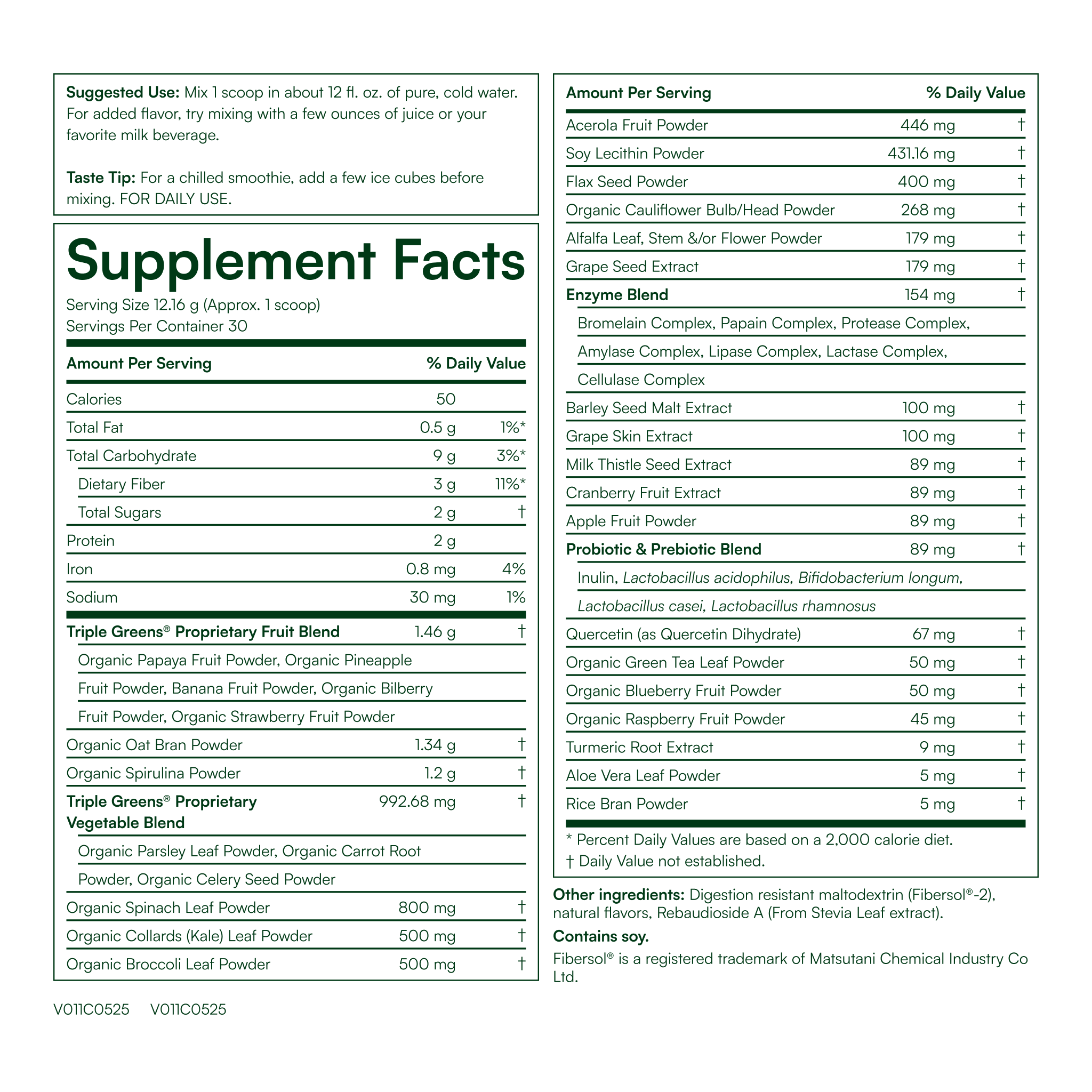 Triple Greens® Powder