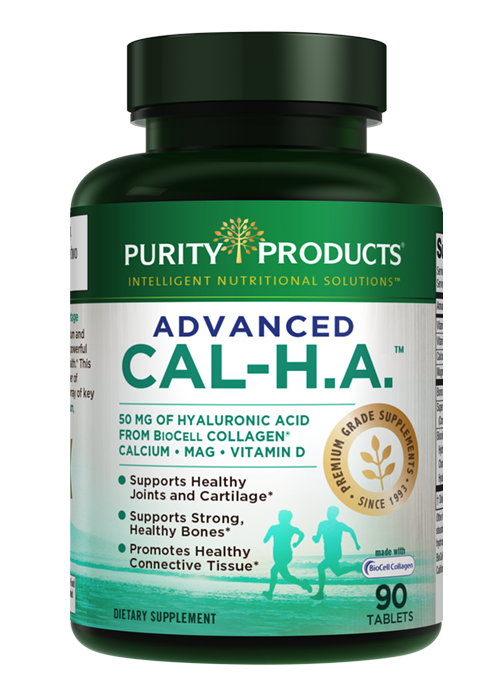 Purity's Advanced Cal-H.A. is an advanced Calcium and Hyaluronic Acid Formula which delivers powerful nutritional support for bone health and healthy flexible joints.