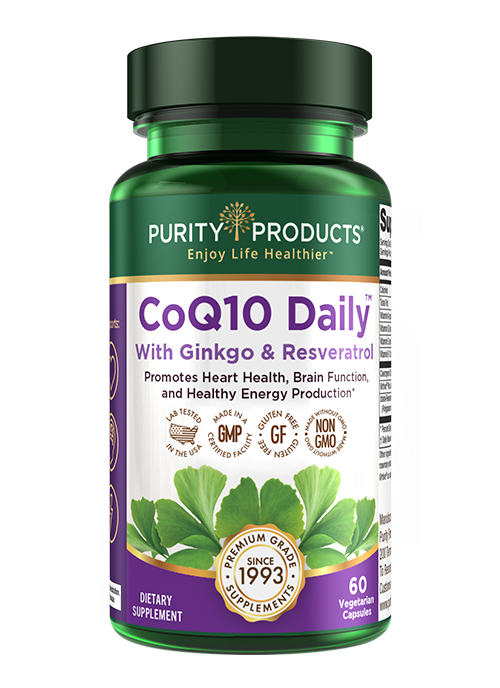 CoQ10 Daily Super Boost delivers 100 mg of superior quality CoQ10 blended with Ginkgoselect Phytosome; boosted by the healthy aging power of Resveratrol.