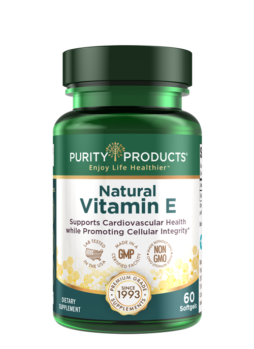 Purity Products offers the highest grade Vitamin E in an easy-to-absorb softgel capsule.